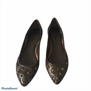 Banana Republic Ellen Flats Brown/Black Size 9 NWT
